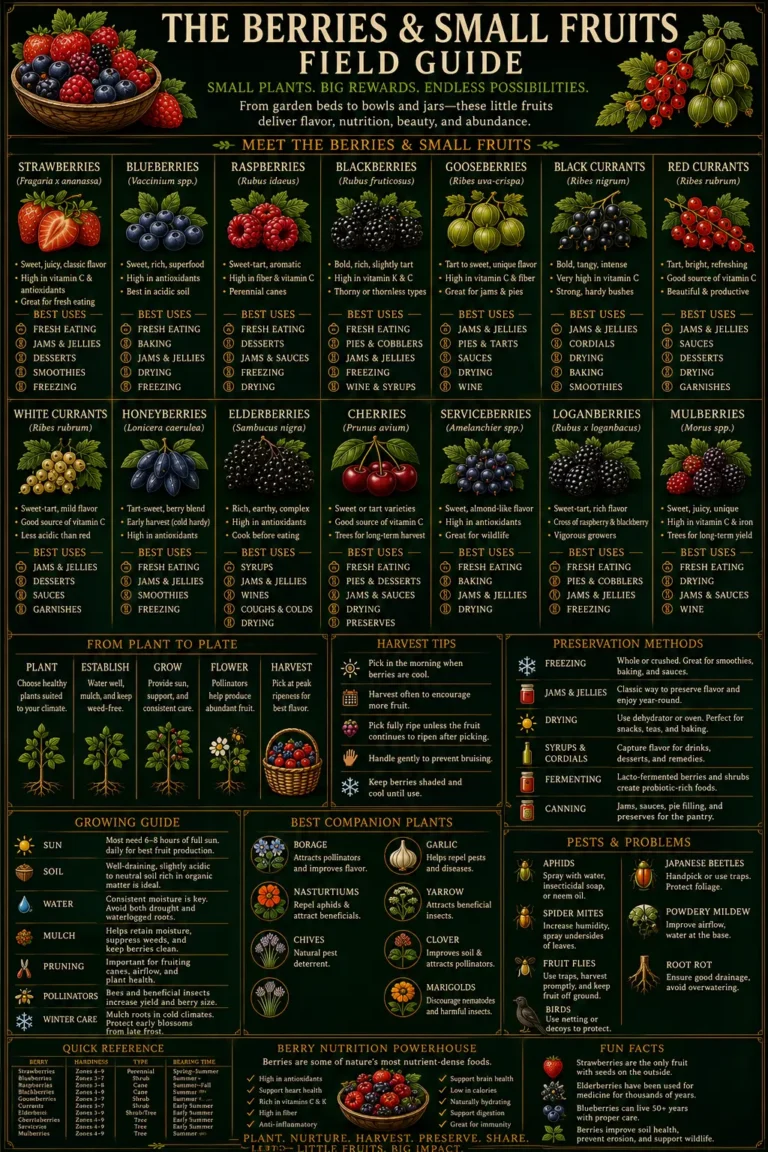 Berries and Small Fruits: Strawberries, Blueberries, Raspberries, Blackberries & More