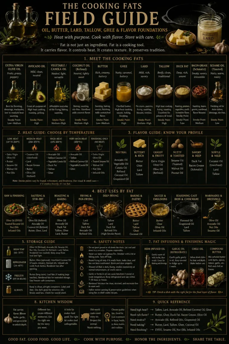 The Cooking Fats Field Guide: Olive Oil, Butter, Lard, Tallow, Ghee & More