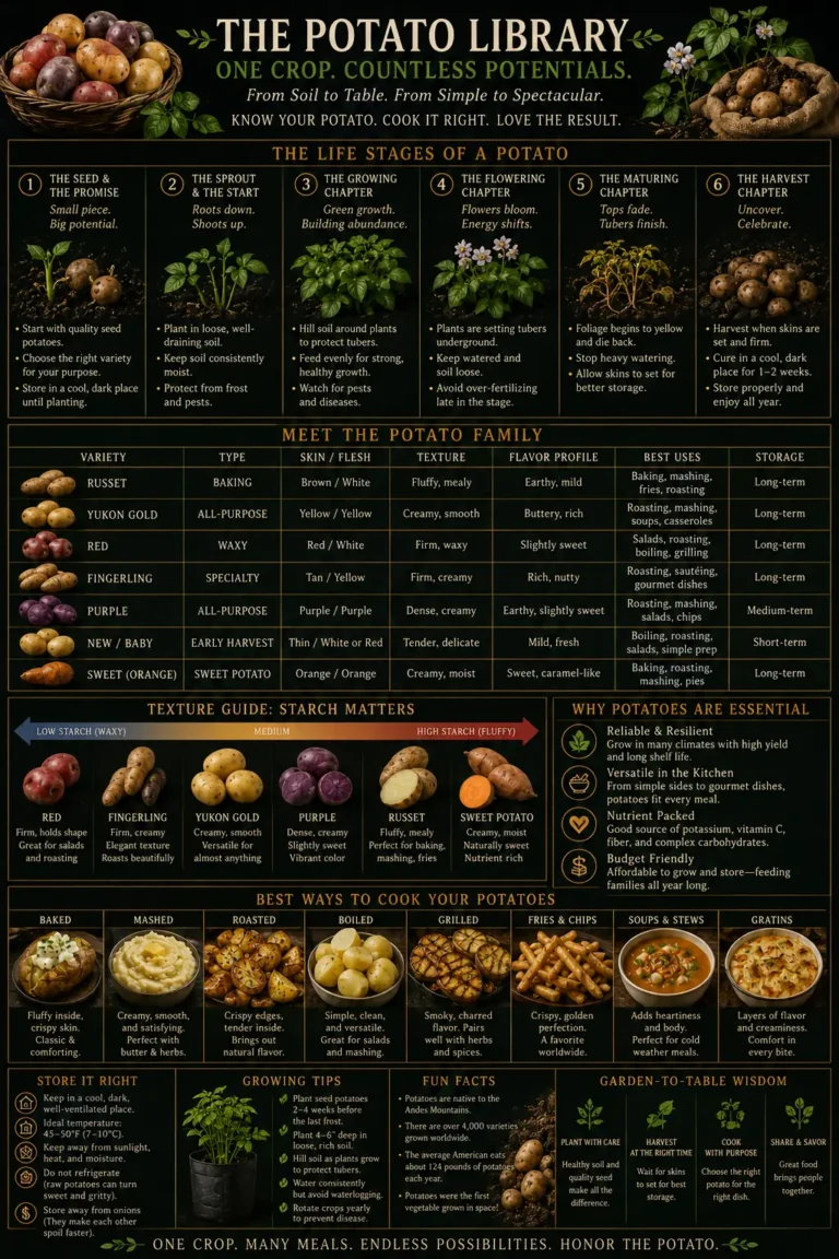 Types of Potatoes and Best Uses: Russet, Yukon Gold, Red Potatoes & More