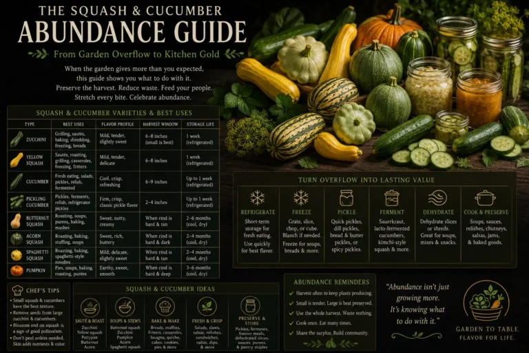 Types of Squash and Cucumbers: Zucchini, Pickling Cucumbers, Butternut Squash & More